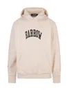 Barrow Logo Printed Sweatshirt Hoodie In Turtledove