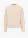 Barrow Cotton Sweatshirt With Iconic Charm In Beige