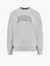 Barrow Cotton Sweatshirt With Logo On The Front In Grey
