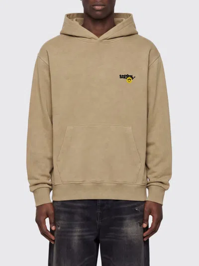 Barrow Sweatshirt Men Color Yellow In Brown