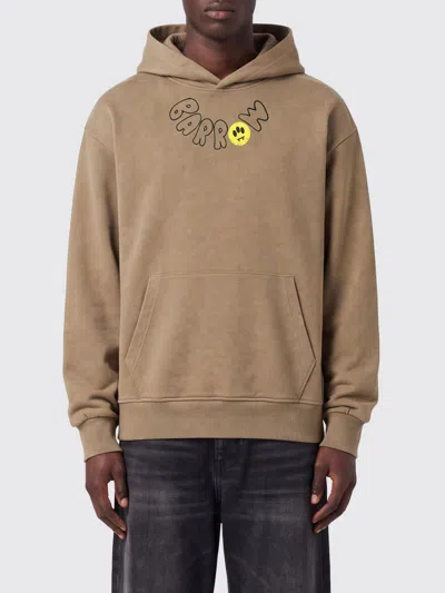 Barrow Sweatshirt Men Color Yellow In Brown