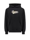 Barrow Unisex Cotton Sweatshirt With Logo Print On The Front In Nero
