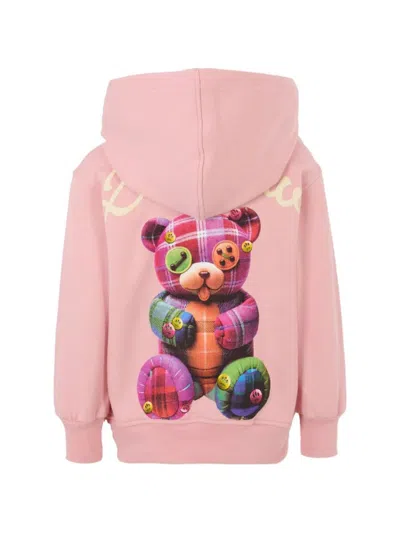 Barrow Kids' Fleece Regular Hoodie Girl In Pink