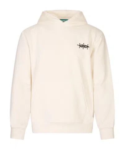 Barrow Sweatshirt With Coconut-patterned Teddy Bear Print In Neutral