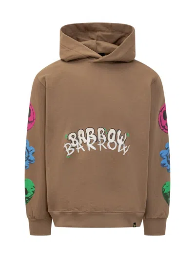 Barrow Sweatshirt With Print In Brown