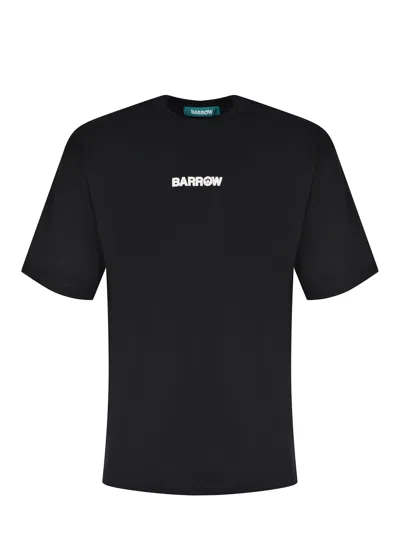 Barrow T-shirt Con Stampa Nera In Black