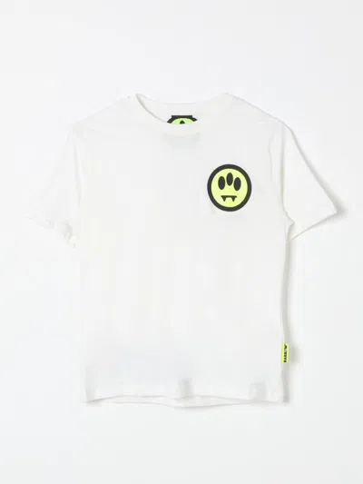 Barrow White T-shirt For Babykids With Smiley In Weiss
