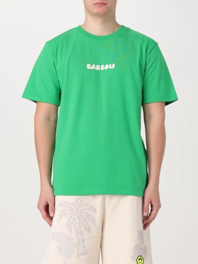 Barrow Logo-print Cotton T-shirt In Green