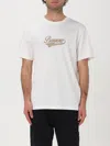 Barrow T Shirt Teddy Print Bianca In Weiss