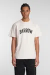 Barrow Logo-print Cotton T-shirt In Beige