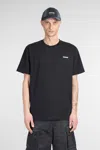 Barrow Black Crew Neck T-shirt With Logo In Black