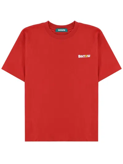 Barrow T-shirt Con Logo E Stampa In Red