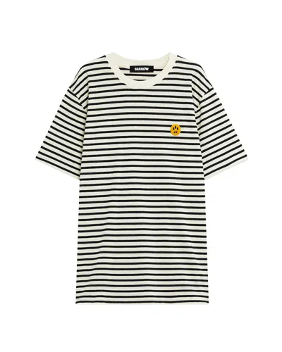 Barrow T-shirt Con Motivo A Righe Nera