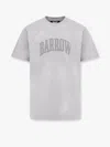 Barrow Cotton T-shirt With Logo On The Front In Grey