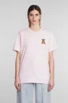 BARROW T-SHIRT IN ROSE-PINK COTTON