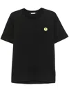 Barrow Orso Graphic Print Crew Neck T-shirt In Black