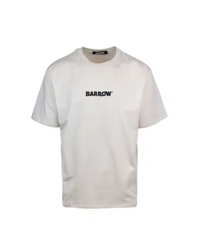 Barrow T-shirt Maxi Logo Tortora In Bw009turtledove
