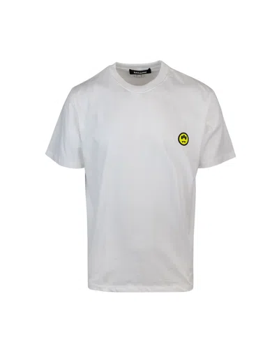 Barrow T-shirt Mini Logo Bianca In 2off White
