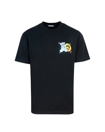 Barrow T-shirt Nera Mini Orsetto In 110
