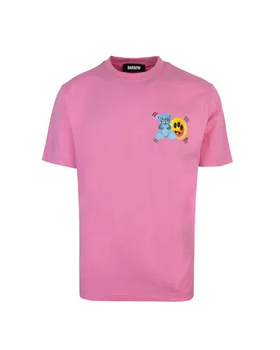Barrow T-shirt Rosa Mini Orsetto In Bw036