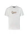 Barrow T Shirt Teddy Print Bianca In Beige
