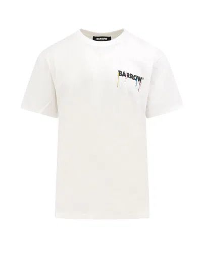 Barrow T-shirt In Bianco Latte