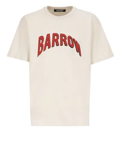 Barrow T-shirt With Logo In Neutral