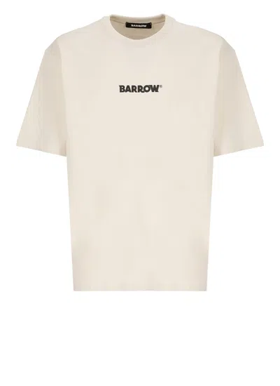 Barrow T-shirt With Logo In Natural