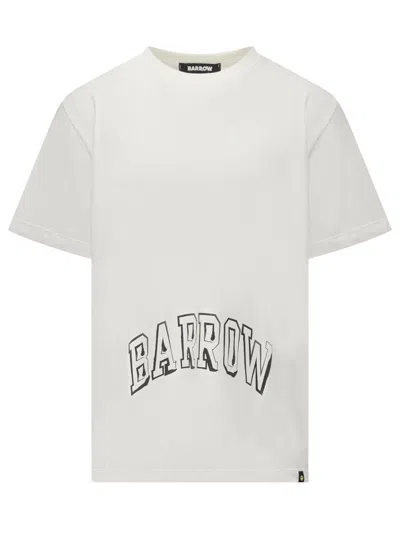 Barrow T-shirt With Logo In White