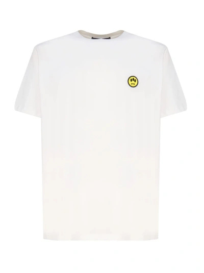 Barrow T-shirt With Smiley Logo In White