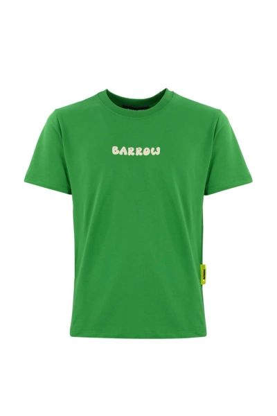 Barrow T-shirt With Up Side Down Teddy Print In Fern Green