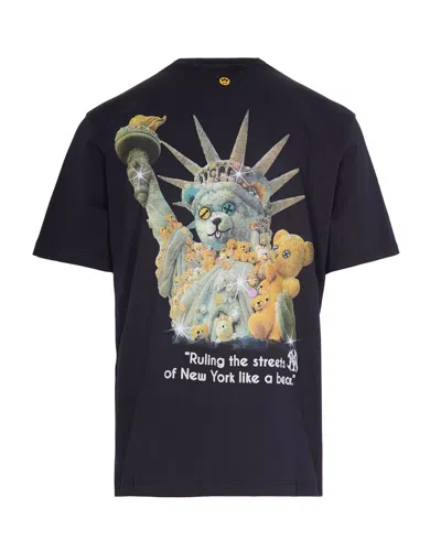 Barrow T-shirt Con Stampa Nera In Black