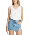 Barrow Viscose Tank Top In White