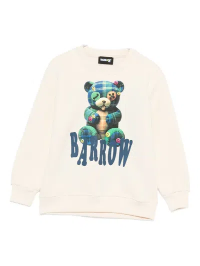Barrow Kids' Tartan-teddy Sweatshirt In Blue