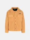 Barrow 'teddy' Acrylic Blend Jacket Baige In Orange