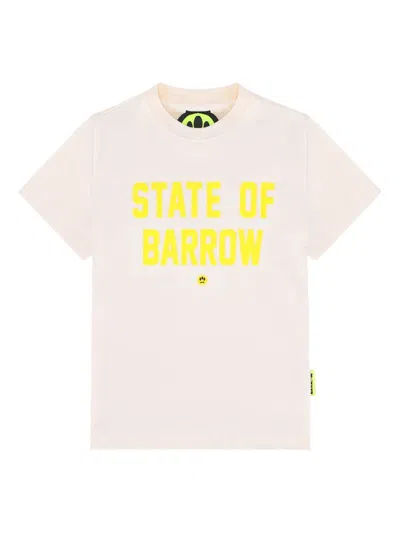 Barrow Kids' Teddy-bear T-shirt In Neutral