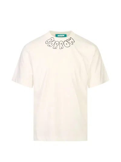 Barrow Teddy Bear-print T-shirt In White
