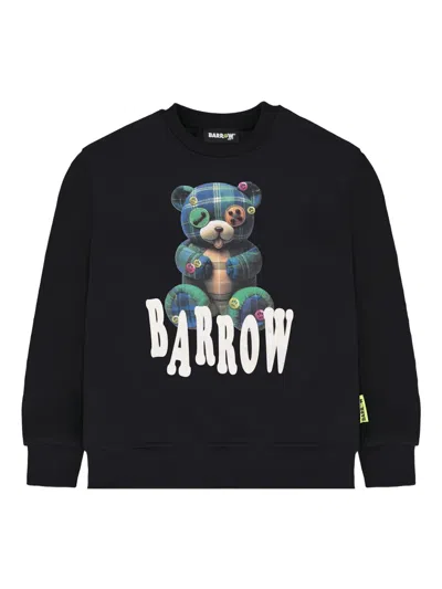 Barrow Kids' Teddy Graphic Sweatshirt In Blue