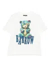 Barrow Teddy-graphic T-shirt In White