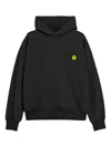 Barrow Black Hoodie With Smile In Black
