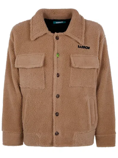 Barrow "teddy" Jacket Unisex In Brown