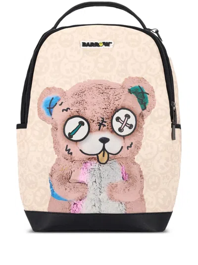 Barrow Kids' Teddy-print Backpack In Neutral