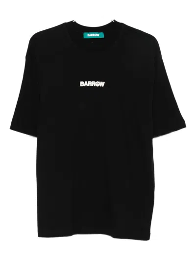 Barrow Statue-print Cotton T-shirt In Gray
