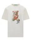 Barrow Teddy-print Jersey T-shirt In Neutral
