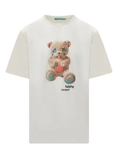 Barrow Teddy-print Jersey T-shirt In Neutral
