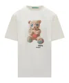 Barrow Teddy-print Jersey T-shirt In White