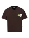 Barrow Teddy-print Short-sleeve T-shirt In Brown