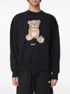 Barrow Teddy Print Sweatshirt In Black  