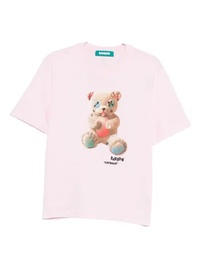 Barrow Teddy-print T-shirt In Pink