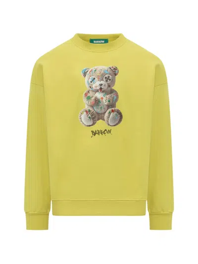 Barrow Teddy-bear Print Sweatshirt In Green